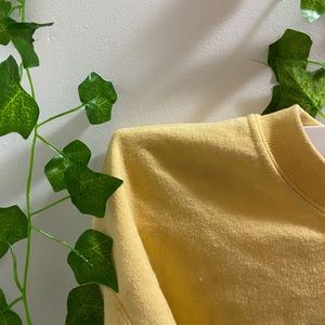 Cropped Yellow Crewneck